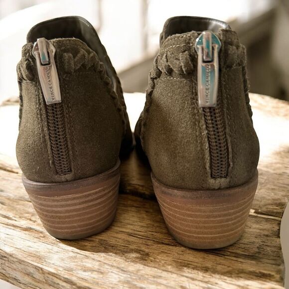 New Without Box Vince Camuto Palomina Olive Green Women's Ankle Booties Size 8M - Picture 5 of 8